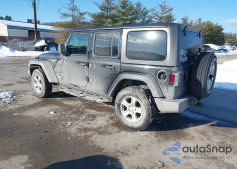 2019 Jeep Wrangler Unlimited Sport S 4X4 z USA, uszkodzony, nr VIN 1C4HJXDG0KW641603